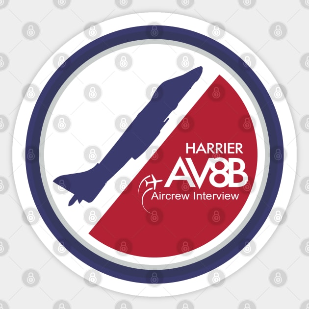 AV-8B Harrier 2 Sticker by Aircrew Interview